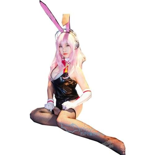 2020 Super Sonico Cosplay Costume Rabbit Version