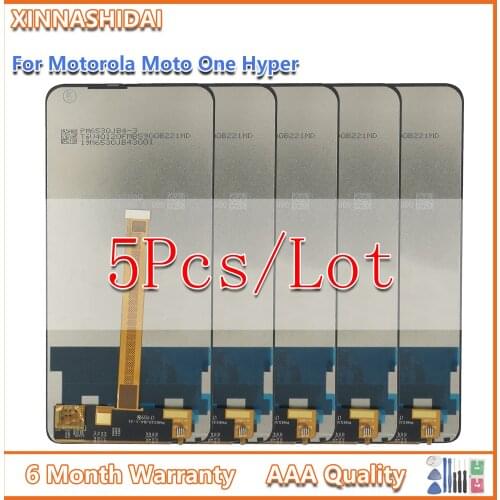 5Pcs For Motorola Moto One Hyper One Fusion LCD Touch Screen Digitizer Assembly For moto One Vision P50 XT1970