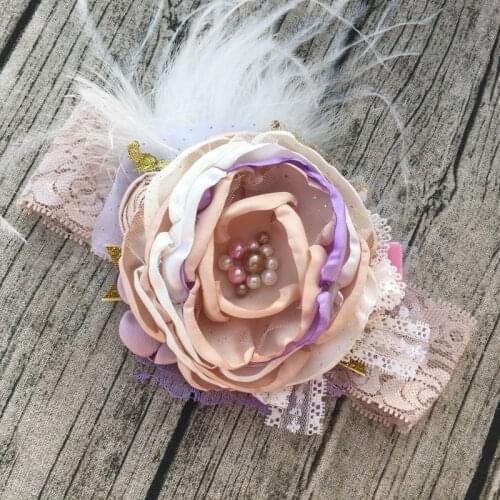 Free Shipping Flower Girl Headband Kids Hair Accessories Photo Prop
