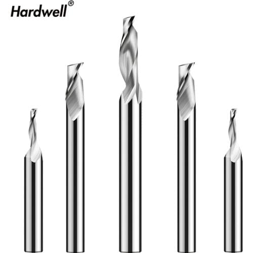 1PC-Single Flute Spiral end mill cnc HSS aluminum engraving milling cutter,Aluminum alloy doors and windows router bit,alucobond