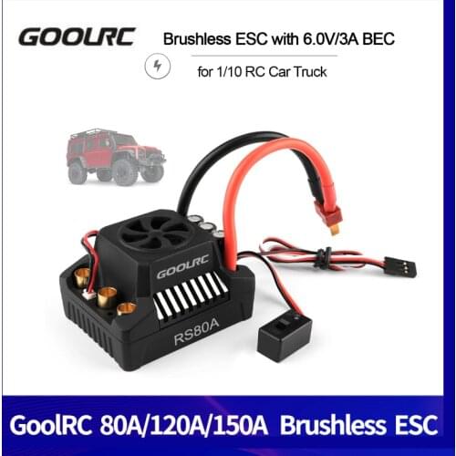 Original GoolRC 80/120A/150A waterproof Brushless ESC Electric Speed Controller 8.4V/5A BEC for 1/8 1/10 RC Truck Off-road Car