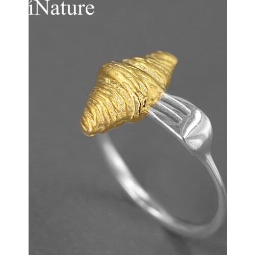 INATURE Women's Gold Rings