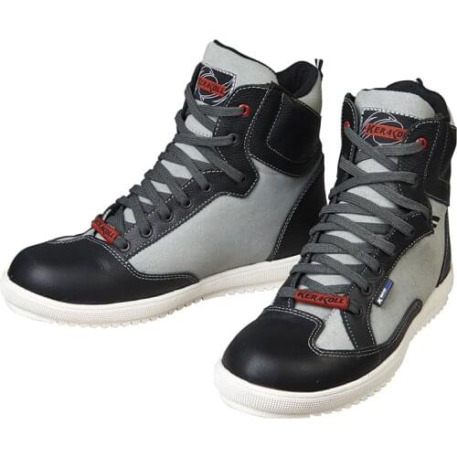 KERAKOLL Motorcycle Racing Shoes New 4 Season Leather Moto Casual Boots Suede Motocross Shoes Men classic Cowhide Leather