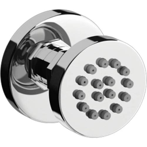 2" Brass Round Shower Body Jets, Wall Mounted Shower SPA Faucet Massage Sprayer Nozzle, Polished Chrome, 03-031B