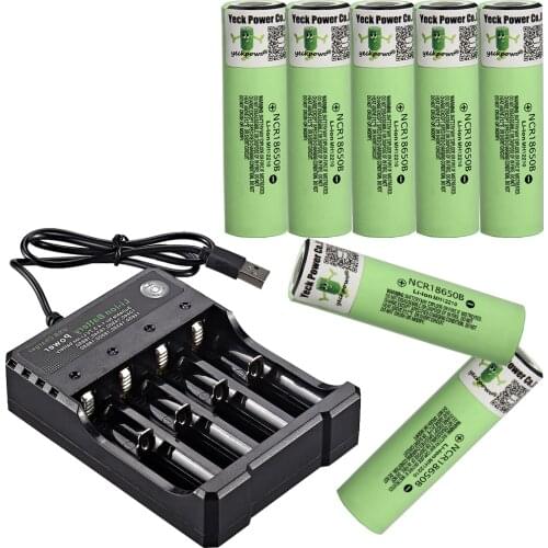 18650 battery li-ion batteries rechargeable ncr18650b 3400mah 3.7V akkumulator flat top lithium Russian warehouse fast delivery