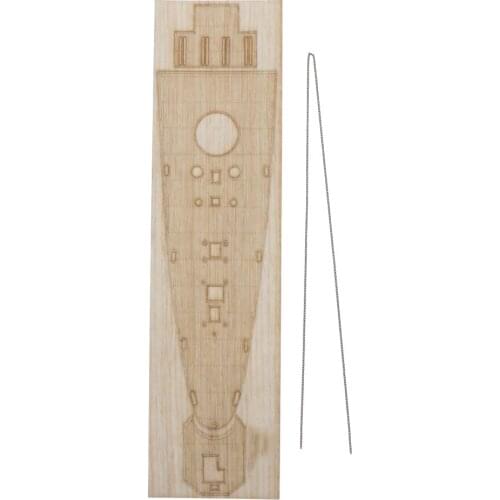 1/350 for Italian Heavy Cruiser Pola Model Wooden Deck with