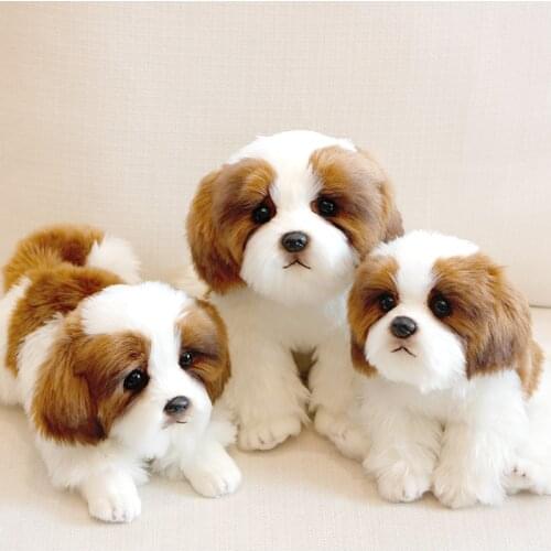 Pet model simulation puppy toy doll cute dog toy ornaments 2019329