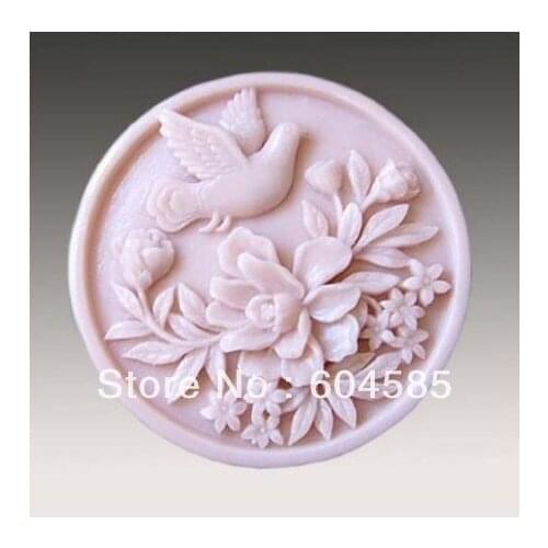 New Piano Songbirds Craft Art Silicone Soap mold Craft Molds DIY Handmade soap molds