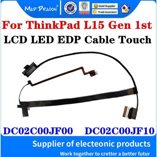 New DC02C00JF00 DC02C00JF10 For Lenovo ThinkPad L15 Gen 1st Laptop LVDS Video Cable LCD LED EDP Camera Touch Screen Line