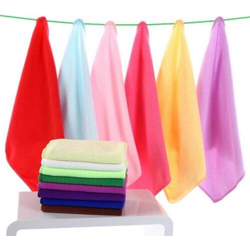 Car Wash Towel Water Absorbent Microfiber Soft Car Washing Brush Solid Color Fast Drying Hand Towel Car Washer