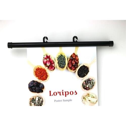 60 cm POP photographic studio poster clip hook strip flag hanger strip Painted Scroll AD advertising banner holder painting rod