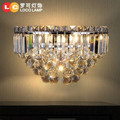 Simple modern crystal lamp L balcony aisle bedroom bedside restaurant villa study lighting 89