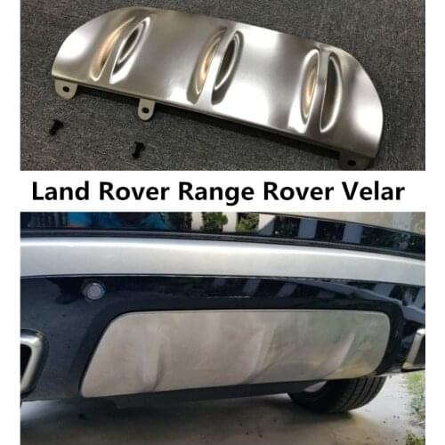 For Land rover Range Rover Velar 2017 2018 Rear Bumper Diffuser Guard skid plate High Quality Stainless steel Auto Accessories