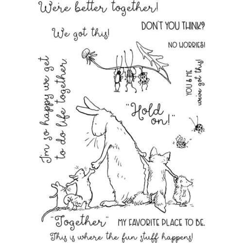 Better Together Transparent Clear Silicone Stamp Seal for DIY scrapbooking photo album Decorative clear stamps