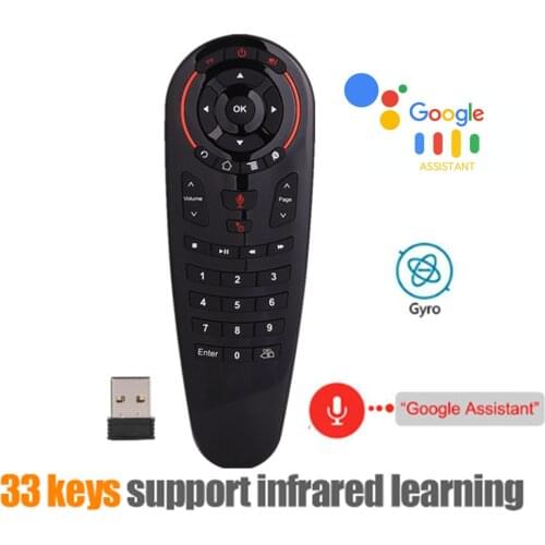 G30S Air Mouse Wireless Keyboard G30 Voice Remote Control support 33 Keys with IR Learning for Android TV Box H96 MAX X96 MAX
