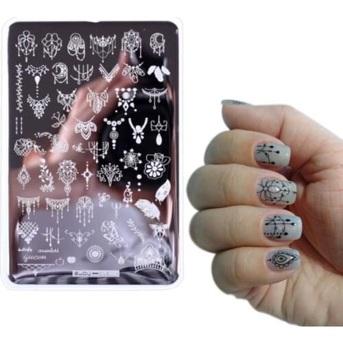 9.5*14.5cm Dream Catch Template Nail Art Polish Stamping Plates 3D Stencil For Nails stamp for Nails Stamping Polish