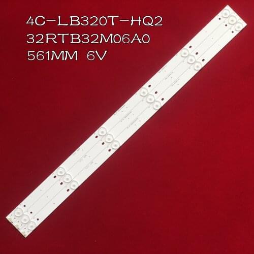 LED Backlight strip 6 Lamp For Sanyo 32"TV LED-32B500 32CE650 4C-LB320T-HQ2 32RTB32M06A0 LED32C371 LVW320CSDX E3