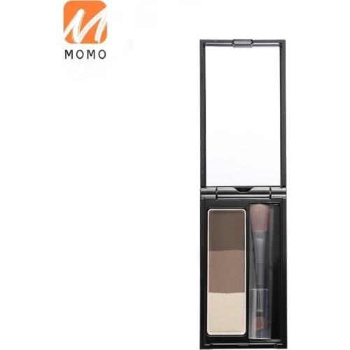 Three-Dimensional Modeling Tri-Color Eyebrow Powder Naturally Waterproof Sweat-Proof Not Easy to Smudge