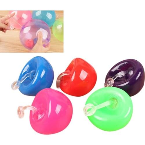 Random Color Mini Bubble Balloon Toy Inflation Ball Outdoor Yoyo Accessory Kids Christmas Birthday Gift Bubble Ball Kids Gift