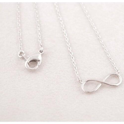 10 pce/lot color Fashion Charm Infinity Necklace / /Rose pendant necklace