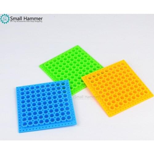 10pcs Octagonal orifice plate plastic square plate technical building block parts DIY