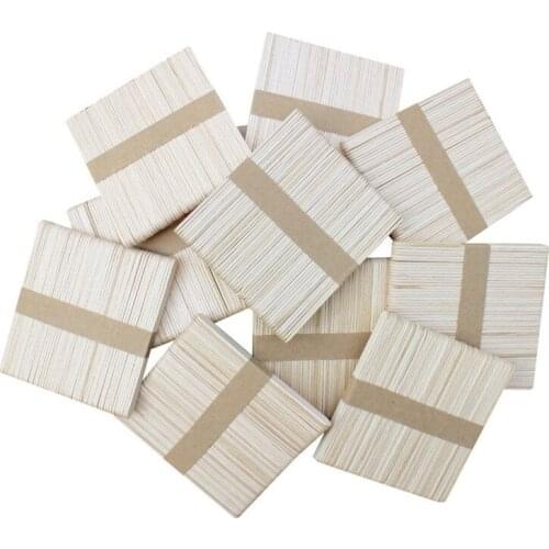 300 PCS Natural Wood Popsicle Sticks, Wooden Popsicle Stick, Homemade Ice Cream Sticks, Natural Wood Craft Sticks, Great for Cra