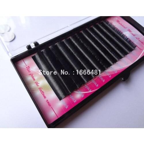 5 Trays/lot Ellipse Flat False Eyelash Extensions Soft Thin Tip Flat Roots New Products