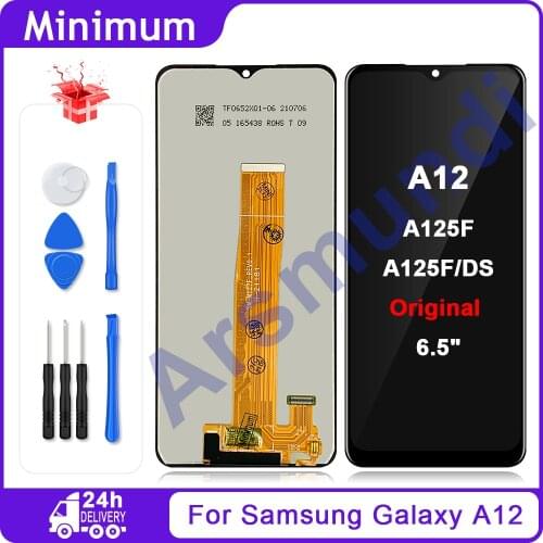 6.5" Original For Samsung Galaxy A12 LCD Display Touch Screen Digitizer For Samsung A12 A125 A125F SM-A12F/DSN