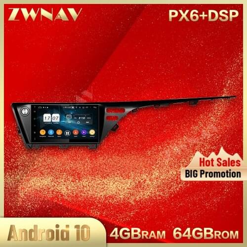 2 din Android 10.0 screen Car Multimedia player For Toyota Camry Aurion 2018 BT video stereo WiFi GPS navi head unit auto stereo