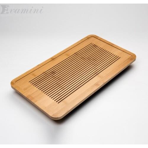 Bamboo Tea Tray Rectangle Tea Board Tea Tools Tea Set Water Storage Teapot Crafts Tray 49*26.5*4cm Environment Nature