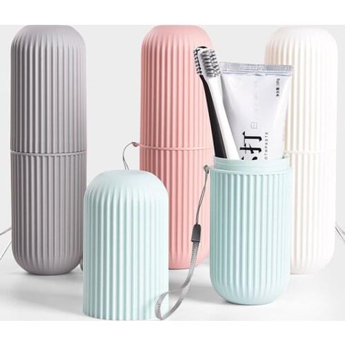 Hot Portable Travel Toothbrush Toothpaste Holder Storage Box Case Organizer Household Storage Cup Outdoor Holder Bathroom Supply