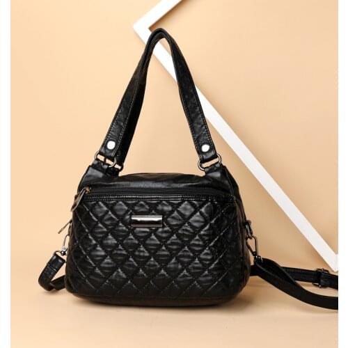 Ladies Fashion Crossbody Bags 2021 High Capacity Retro Shoulder Bag Handbag Female High Quality PU Leather Women Messenger Bag