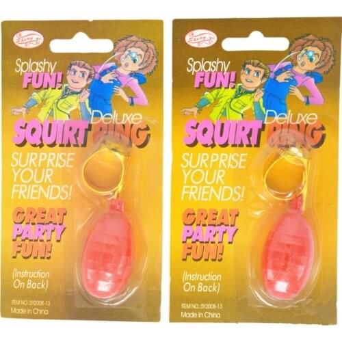 Squirt Ring Water Ring Tricky Toys Spray Water Funny Gags Prank Jokes Toy Fools Day Party Favor Gift