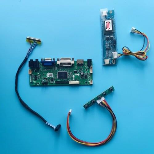 Kit for LM190E08-TLJ4/TLJ2/TLJ1/TLK1/TLM1/TLJ7 1280x1024 19.0" 2 Lamps HDMI-compatible+DVI+VGA LCD Controller Board Panel Audio