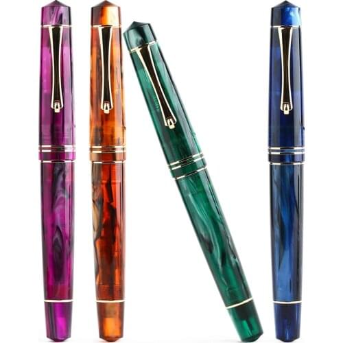 Moonman M800 Acrylic Luxury Fountain Pen Moonman Iridium F Nib Ink Pen Beautiful Writing Pen Gift Set