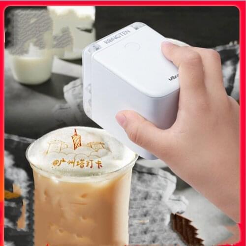 Mini Handheld Food Printer Edible Ink Portable Inkjet Pen Print Custom DIY Bread Coffee Fruit Cookies Coffee Latter Printing#R40