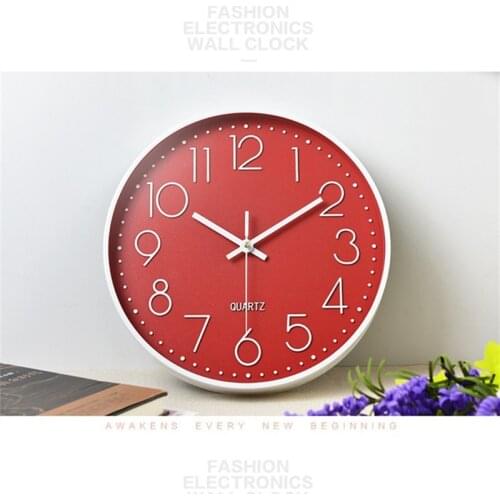 30cm Nordic Wall Clock Modern Design Transparent Glass Minimalism 3D Hanging Watch Horloge Mural Office Living Room Home Decor