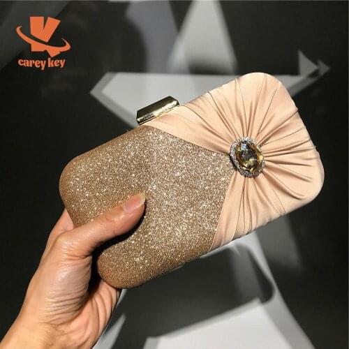 CAREY KAY Women 2021 New Diamond Evening Bags Luxury Designer Clutch Party Rhinestones Banquet Bags Ball Gowns Chain Purses