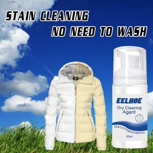 Foam Cleaner Clothing Cleaning Down Jacket Dry Cleaning Carpet Curtain Mattress Cleaning Agent Free Washing 30ml TSLM1