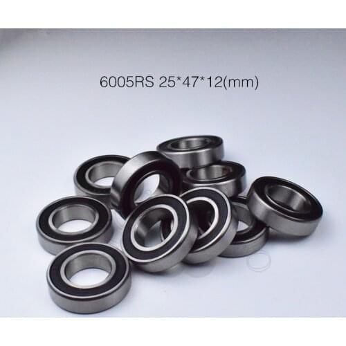 6005RS 25*47*12(mm) 1Pieces bearing free shipping ABEC-5 6005 6005RS rubber sealed chrome steel deep groove bearing