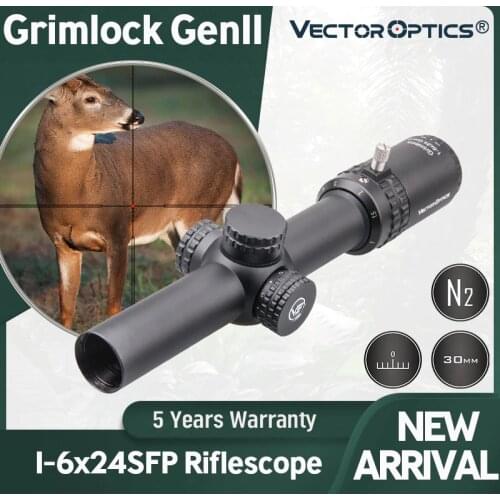 Vector Optics GenII Grimlock 1-6x24 Riflescope SFP Scope BDC Reticle Air Soft Scope Hunting Rifle Scope AR15 CQB Scope 5.56 7.62
