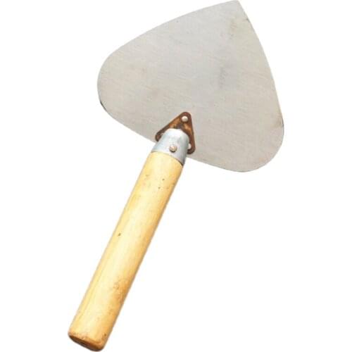 Durable Manganese Steel Round Shovel Plastering Trowel Handle Masonry Tools G32A