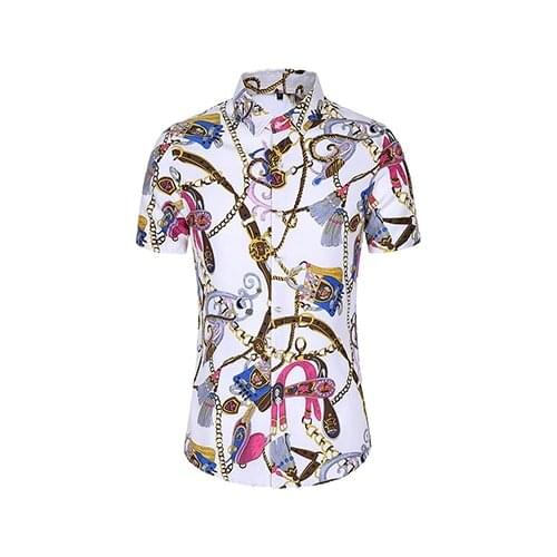Plus Size Beach Hawaiian Shirt 5Xl 6Xl 7Xl Shirt Men Summer New Fashion Personality Printed Short Sleeve Shirts Men 2021 Casual