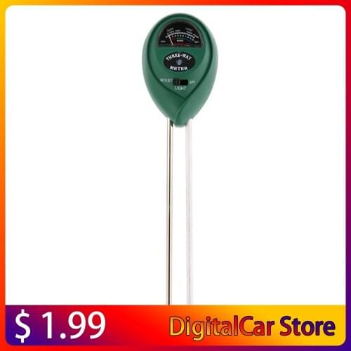 Soil Tester Point Display 3 In 1 PH Meter Moisture Humidity Sunlight Tester Monitor For Agriculture Plants Flowers