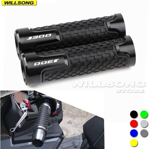 Universal 7/8'' 22mm Handlebar Grip Handle Hand Bar Grips For KAWASAKI J300 Motorcycle Accessories