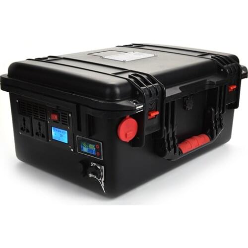 Military grade AC/DC portable power station 2000 watts solar powered generator with solar controller