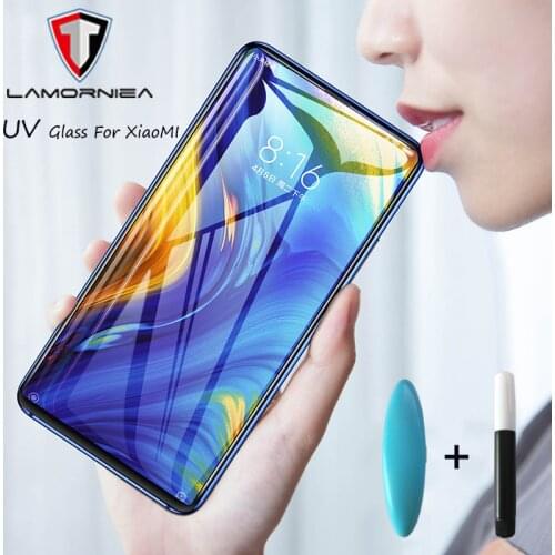 UV Glue Sceen Protector For Xiaomi Mi 8 9t Liquid UV Tempered Glass RedMi 5 Plus CC9 E A3 k20 pro PocoPhone F1 RedMI 6 MIX 3