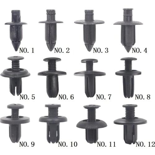 50 Pcs Push in 6mm 6.5mm 7mm 8mm expansion retainer clip For Car Engine Cover Door Trim Panel Bumper Trunk Fender Fastener Rivet
