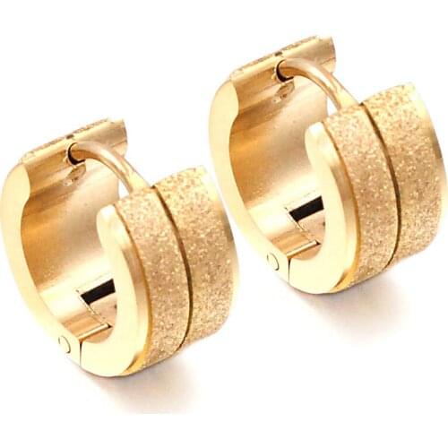 Wedding Women Punk Rock Metal Stud Earrings Classical Jewelry Fashion Men Accessories WE346