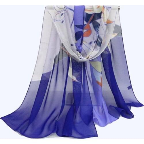 Chiffon scarf shawl hijab shawls women wrap female scarves scarfs print sjaal long winter designer brand luxury autumn echarpe